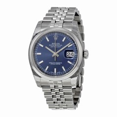 Rolex Datejust Blue Index Dial Jubilee Bracelet Men's Watch 116200BLSJ