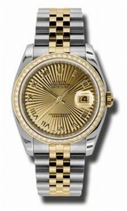 Rolex Datejust Champagne Dial Automatic Stainless Steel and 18kt Yellow Gold Ladies Watch 116243CSBRJ