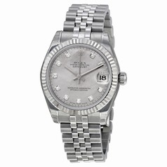 Rolex Datejust Diamond Jubilee Bracelet 18k White Gold Watch 178274MDJ
