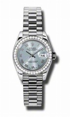 Rolex Datejust Ice blue Automatic Platinum Ladies Watch 179136IBLRP