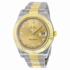 Rolex Datejust II Champagne Dial Automatic Stainless Steel and 18kt Yellow Gold Men's Watch 116333CDO