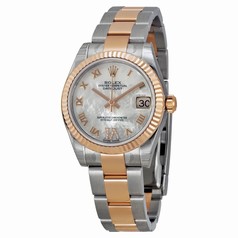 Rolex Datejust Lady 31 Automatic Mother of Pearl Dial Stainless Steel 18kt Rose Gold Men's Watch 178271MRO