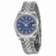 Rolex Datejust Blue Dial Automatic Stainless Steel Ladies Watch 178240BLSJ