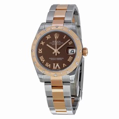 Rolex Datejust Lady 31 Chocolate Dial Steel and 18K Rose Gold Ladies Watch 178341BRRO