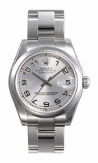 Rolex Datejust Silver Concentric Arabic Dial Oyster Bracelet Unisex Watch 178240SCAO