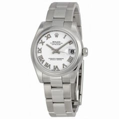 Rolex Datejust White Roman Dial Oyster Bracelet Unisex Watch 178240WRO