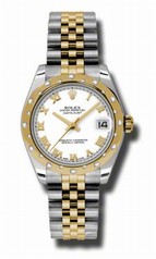 Rolex Datejust Automatic Stainless Steel and 18kt Yellow Gold Ladies Watch 178343WRJ