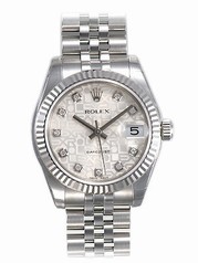 Rolex Datejust Midsize Silver Jubilee Diamond Dial Watch 178274SJDJ