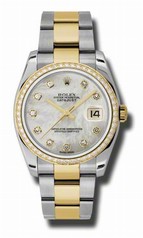Rolex Datejust Mother of Pearl Dial Automatic Stainless Steel and 18kt Yellow Gold Ladies Watch 116243MDO