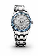 Rolex Datejust Pearlmaster Diamond Pave 18kt White Gold Ladies Watch 81349CRRPM