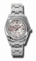 Rolex Masterpiece Goldust Dream Mother Of Pearl Automatic 18kt White Gold Ladies Watch 81209GDDPM