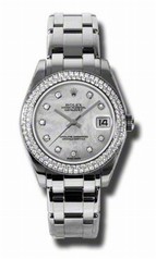 Rolex Masterpiece Mother Of Pearl Automatic 18kt White Gold Ladies Watch 81339MDPM