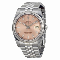 Rolex Datejust Pink Dial Stainless Steel Men's Watch 116234PSJ