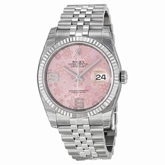 Rolex Oyster Perpetual Datejust Floral Dial Ladies Watch 116234PAFJ