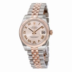 Rolex Datejust Pink Roman Dial Steel and 18kt Pink Gold Ladies Watch 178271PRJ