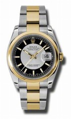 Rolex Datejust Silver Dial Automatic Stainless Steel and 18K Yellow Gold Men's Watch 116203SBKSO