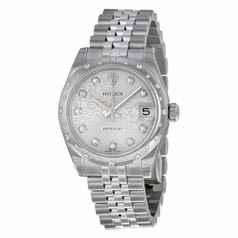 Rolex DateJust Silver Dial Stainless Steel Ladies Watch 178344SJDJ