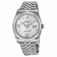 Rolex Automatic Silver Dial Stainless Steel Bracelet Mens Watch 116200SFAJ
