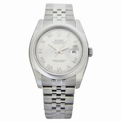 Rolex Datejust Silver Roman Dial Jubilee Bracelet Men's Watch 116200SRJ