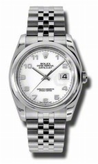 Rolex Datejust White Dial Stainless Steel Jubilee Bracelet Men's Watch 116200WAJ