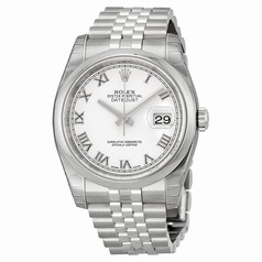 Rolex Datejust White Roman Dial Jubilee Bracelet Men's Watch 116200WRJ