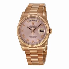 Rolex Day-Date Champagne Dial Automatic 18kt Rose Gold President Men's Watch 118235CRP