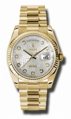 Rolex Day Date Silver Jubilee Automatic 18kt Yellow Gold President Men's Watch 118238SJDP