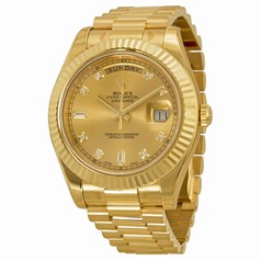 Rolex Day-date II Champagne Automatic 18kt Yellow Gold Men's Watch 218238CDP