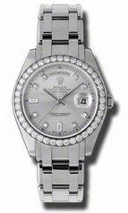 Rolex Day-Date Masterpiece Grey Automatic Platinum Pearl Master Ladies Watch 18946GYDPM