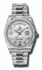 Rolex Day-Date Mother of Pearl Dial Automatic Platinum Ladies Watch 118346MDP