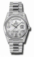 Rolex Day-Date Mother of Pearl Dial Automatic Platinum Men's Watch 118296MDP