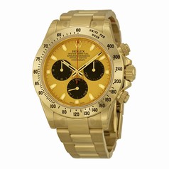Rolex Daytona Automatic Chronograph Champagne Dial 18kt Yellow Gold Men's Watch 116528CBKSO