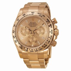 Rolex Daytona Cosmograph Baguette Diamond Dial 18kt Everose Gold Automatic Men's Watch 116505PKDO