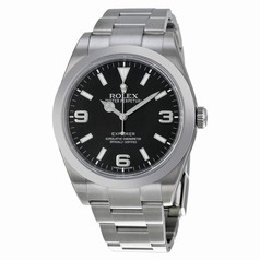 Rolex Explorer Black Dial Domed Bezel Oyster Bracelet Men's Watch 214270BKASO