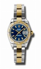 Rolex Datejust Automatic Stainless Steel w/ 18kt Yellow Gold Ladies Watch 179313BLSO