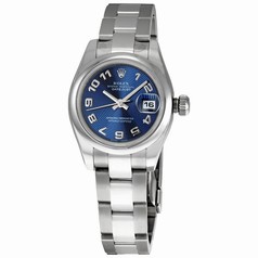 Rolex Datejust Blue Arabic Dial Oyster Bracelet Ladies Watch 179160BLAO