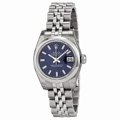 Rolex Datejust Blue Index Dial Jubilee Bracelet Ladies Watch 179160BLSJ