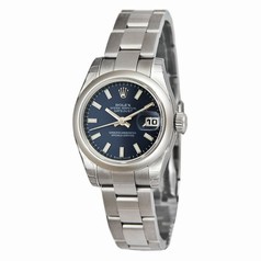 Rolex Datejust Blue Index Dial Oyster Bracelet Ladies Watch 179160BLSO