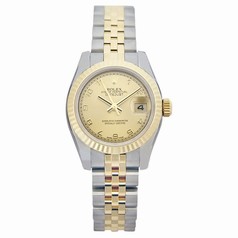 Rolex Datejust Champagne Arabic Dial Jubilee Bracelet Two Tone Ladies Watch 179173CAJ