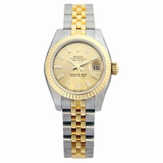 Rolex Datejust Champagne Index Dial Jubilee Bracelet Two Tone Ladies Watch 179173CSJ