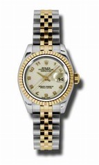 Rolex Datejust Ivory Jubilee Dial Steel and Yellow Gold Ladies Watch 179173IJAJ