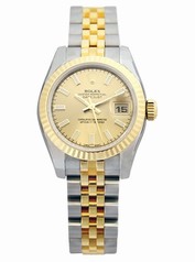 Rolex Datejust Mother of Pearl Index Dial Jubilee Bracelet Two Tone Ladies Watch 179173MSJ
