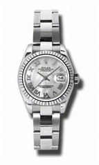 Rolex Datejust Mother of Pearl Roman Dial Automatic Ladies Watch 179174MRO