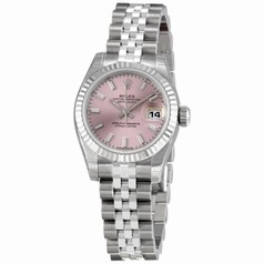 Rolex Datejust Pink Dial Jubilee Bracelet White Gold Ladies Watch 179174PSJ