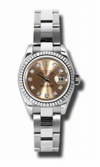 Rolex Datejust Pink Diamond Dial Automatic Ladies Watch 179174PDO