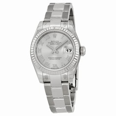 Rolex Datejust Rhodium Roman Dial Automatic Ladies Watch 179174RRO