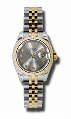 Rolex Datejust Rhodium Roman Dial Jubilee Bracelet Two Tone Ladies Watch 179173S