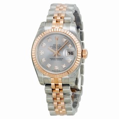 Rolex Datejust Automatic Stainless Steel w/ 18kt Rose Gold Ladies Watch 179171SDJ