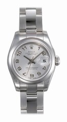 Rolex Datejust Silver Arabic Dial Oyster Bracelet Ladies Watch 179160SAO
