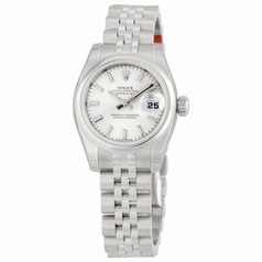 Rolex Datejust Silver Index Dial Jubilee Bracelet Ladies Watch 179160SSJ